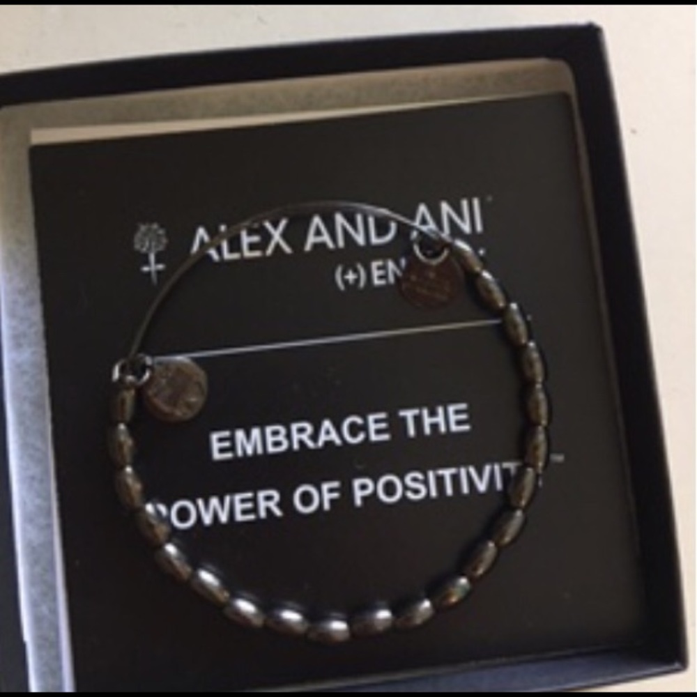 Alex and Ani metal beaded bangle bracelet